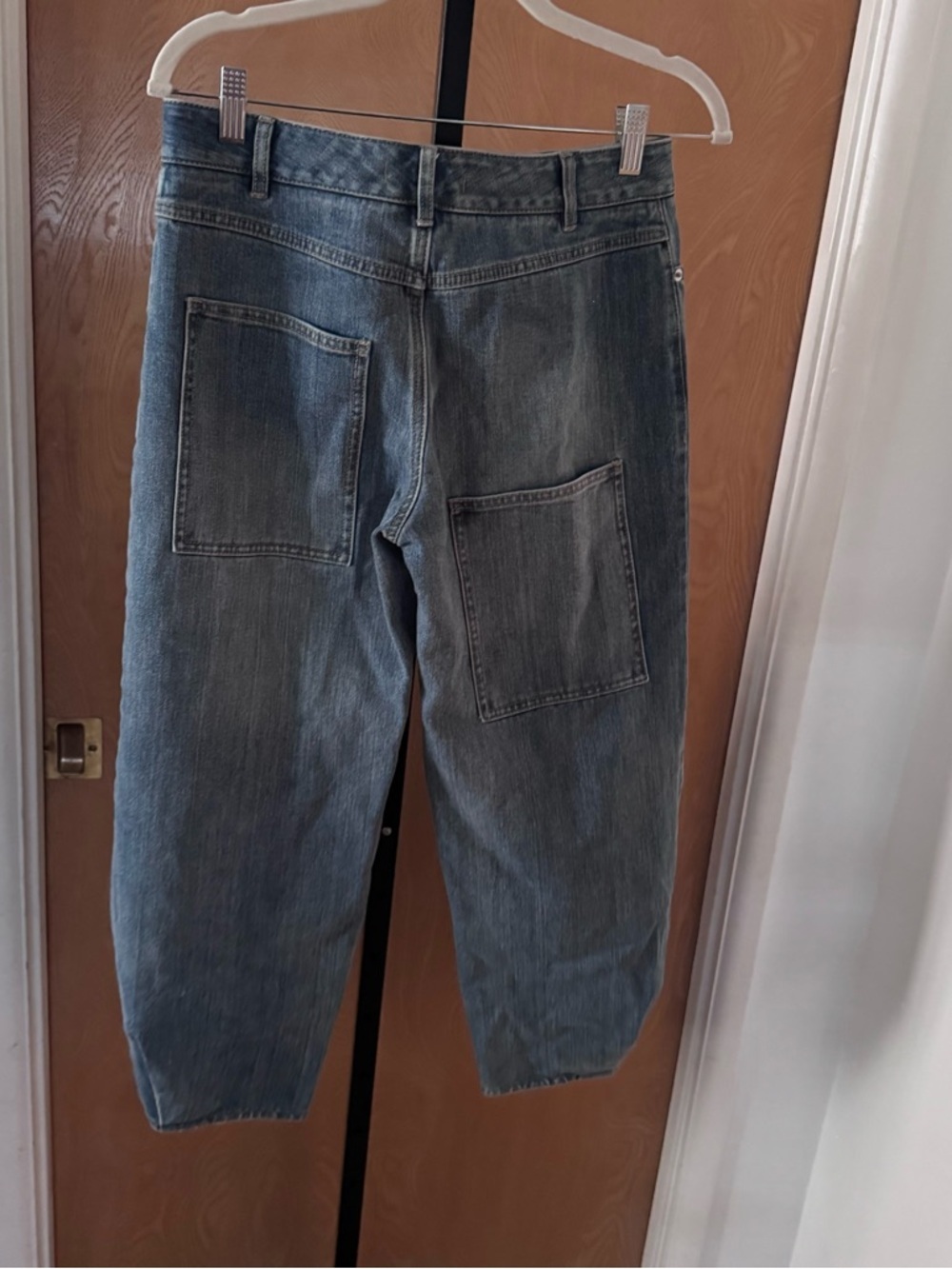 Tibi Brancusi Cropped Blue Jeans - Casual Women's Denim 26 - Picture 5 of 14